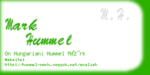 mark hummel business card